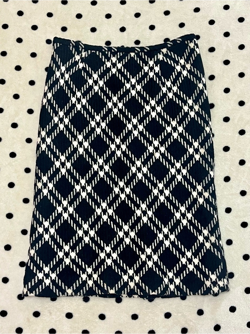 Vintage Harold’s Diamond Plaid Pencil Skirt Size 4